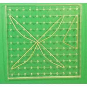  16 Pack LEARNING RESOURCES GEOBOARD 11 X 11 TRANSPARENT 9 