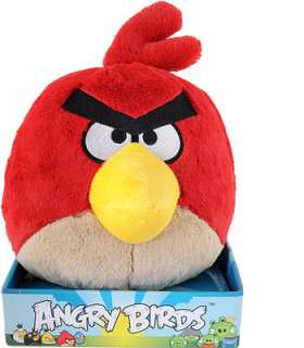 Angry Birds 8 inch Plush with Sound   Red   Commonwealth Toys   Toys 