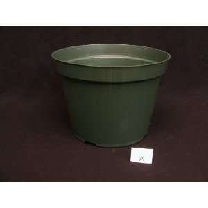  7 Round Green Plastic Azalea Pots (Qty 5) Patio, Lawn 