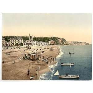   Photochrom Reprint of The beach, Teignmouth, England