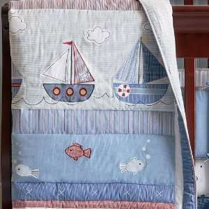 Tiddliwinks Sailboat Full Quilt W/2 Shams Baby