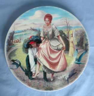 Vtg French Limoges Cinderella Plate by Andre Quellier  