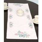 Jack Dempsey Stamped Table Runner/Scarf 15X42 Butterfly Circle (SOLD 