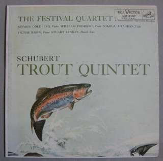   Quintet. Festival Quartet. 1957 RCA Shaded Dog LP, LM 2147. EXC  