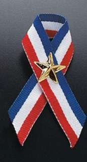 24 Patriotic Ribbons with stars   new wholesale lot  