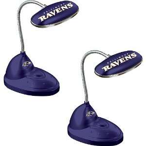  Memory Company Baltimore Ravens LED Desk Lamp   set of 2 