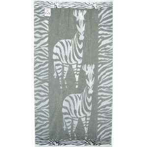  Luxury Oversized Beach Towels, Zebra, 100% Egyptian Cotton 