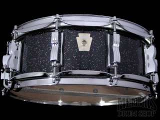 Ludwig 14 x 5 Classic Maple Snare Drum   Black Galaxy Sparkle  