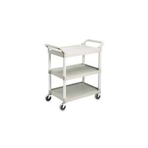  Three shelf plastic utility cart, 18 5/8wx33 5/8dx37 3/4h 