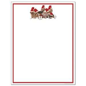 200 Christmas Puppies Letterhead Sheets 