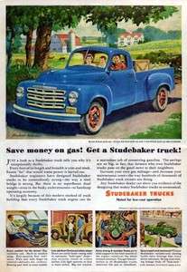 1951 Studebaker 2R5 Pickup Truck Original Color Ad  