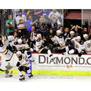  Bruins Bench Celebration Game 7 of the 2011 NHL Stanley Cup Finals 