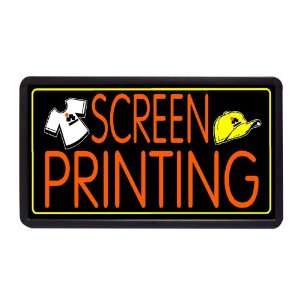  Screen Printing 13 x 24 Simulated Neon Sign