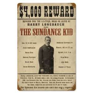  Wanted Dead or Alive Sign   The Sundance Kid