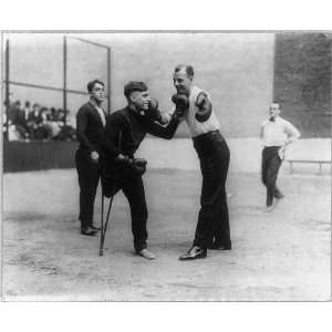  Sam Luzofsky (one leg),Lon Young (one arm) boxing,c191 