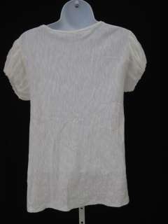 CARLOS MIELE White Short Sleeve Shirt Top Sz XS  