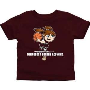  Minnesota Golden Gophers Infant Girls Basketball T Shirt 