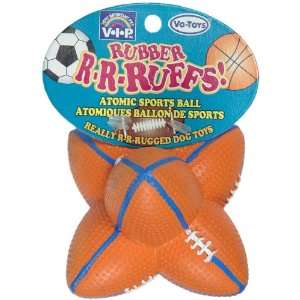  R R Ruffs Atomic Football Dog Toy