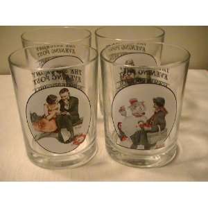  Norman Rockwell Saturday Evening Post Glassware Collection 