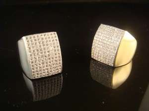   14K Gold Finish Diamond Simulated Ring Band+ U.S.A Seller