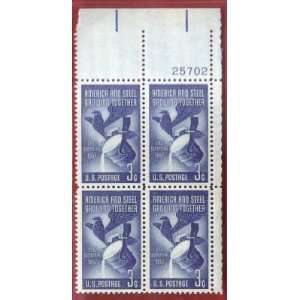  Stamps US America And Steel Centennial Sc1090 MNH Block of 