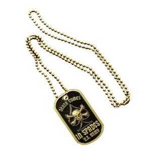   Metal Military Dog Tag Luggage Tag Key Chain Metal Chain Necklace Pet