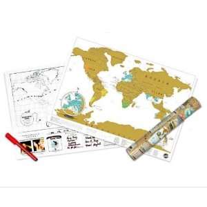 Scratch Personalized World Map Poster (Travel Edition)  