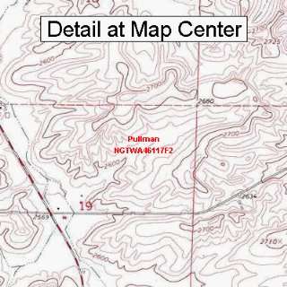 USGS Topographic Quadrangle Map   Pullman, Washington (Folded 
