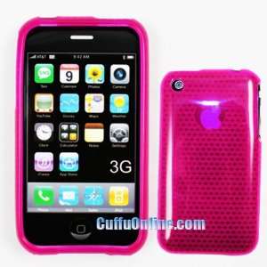 Cuffu   Hot Pink   crystal SKIN cover for Apple iPhone / iPhone 3G 