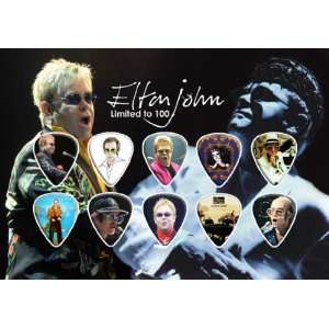  Elton John Guitar Pick Display Limited 100 Only 