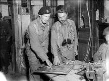 Polish officer from 1st Polish Armoured Division and American 