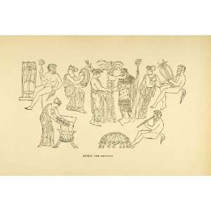   Delphi Olympian Deities God   Original Engraving
