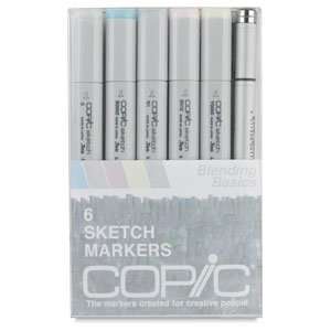  Copic Sketch Marker Sets   Blending Basics, Set of 6 Arts 