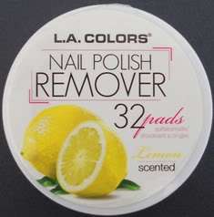 LA Colors Nail Polish Remover Acetone Free Scented Pads  