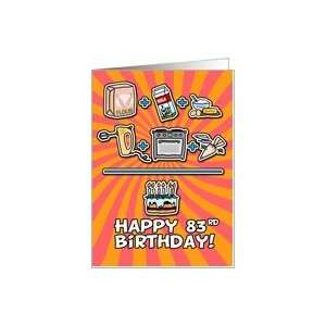 Happy Birthday   cake   83 years old Card Toys & Games