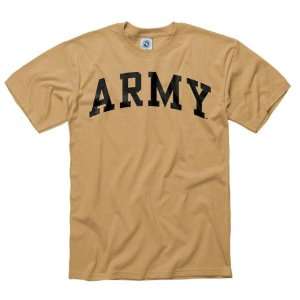  Army Black Knights Old Gold Arch T Shirt Sports 