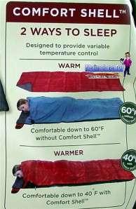 New Eddie Bauer 40 60F Comfort Shell Sleeping Bag 33x78  
