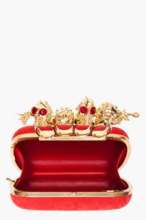 Alexander McQueen knuckle box clutch for women  