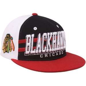 NHL Zephyr Chicago Blackhawks Black Red Supersonic Snapback Adjustable 