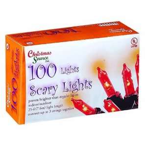  Christmas Source 620007 100 Scary Orange Light Set with 