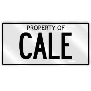  NEW  PROPERTY OF CALE  LICENSE PLATE SIGN NAME