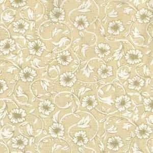   Flowers Light Taupe by Fabri Quilt Fabrics Arts, Crafts & Sewing