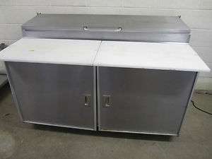   King SKPZ60 60 Refrigerated Pizza Prep Table w/ Insulated Rail Cover