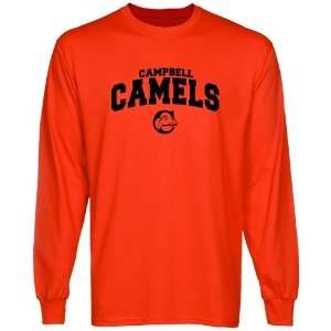  NCAA Campbell Fighting Camels Orange Logo Arch Long Sleeve 