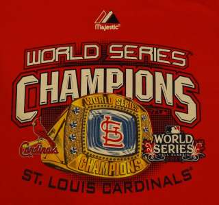 St. Louis Cardinals 2011 World Series Champions Crew Neck Sweatshirt M 