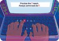 keyboarding by engaging them in lesson practice sequences that include