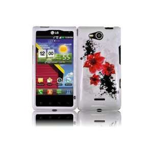 LG VS840 Lucid 4G Graphic Case   Red Lily (Package include 