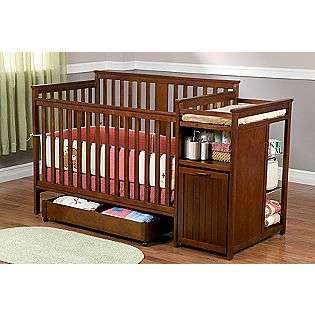   Crib and Changer in Cider  Delta Childrens Baby Furniture Cribs