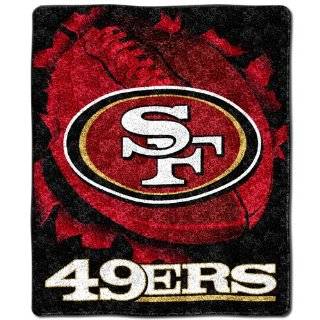NFL San Francisco 49ers 50 Inch by 60 Inch Sherpa on Sherpa Throw 