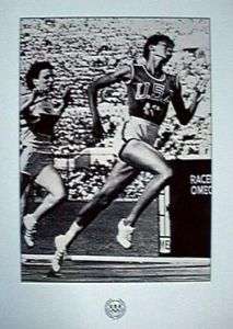 OLYMPIC POSTER   WILMA RUDOLPH   RUNNING Track & Field  
